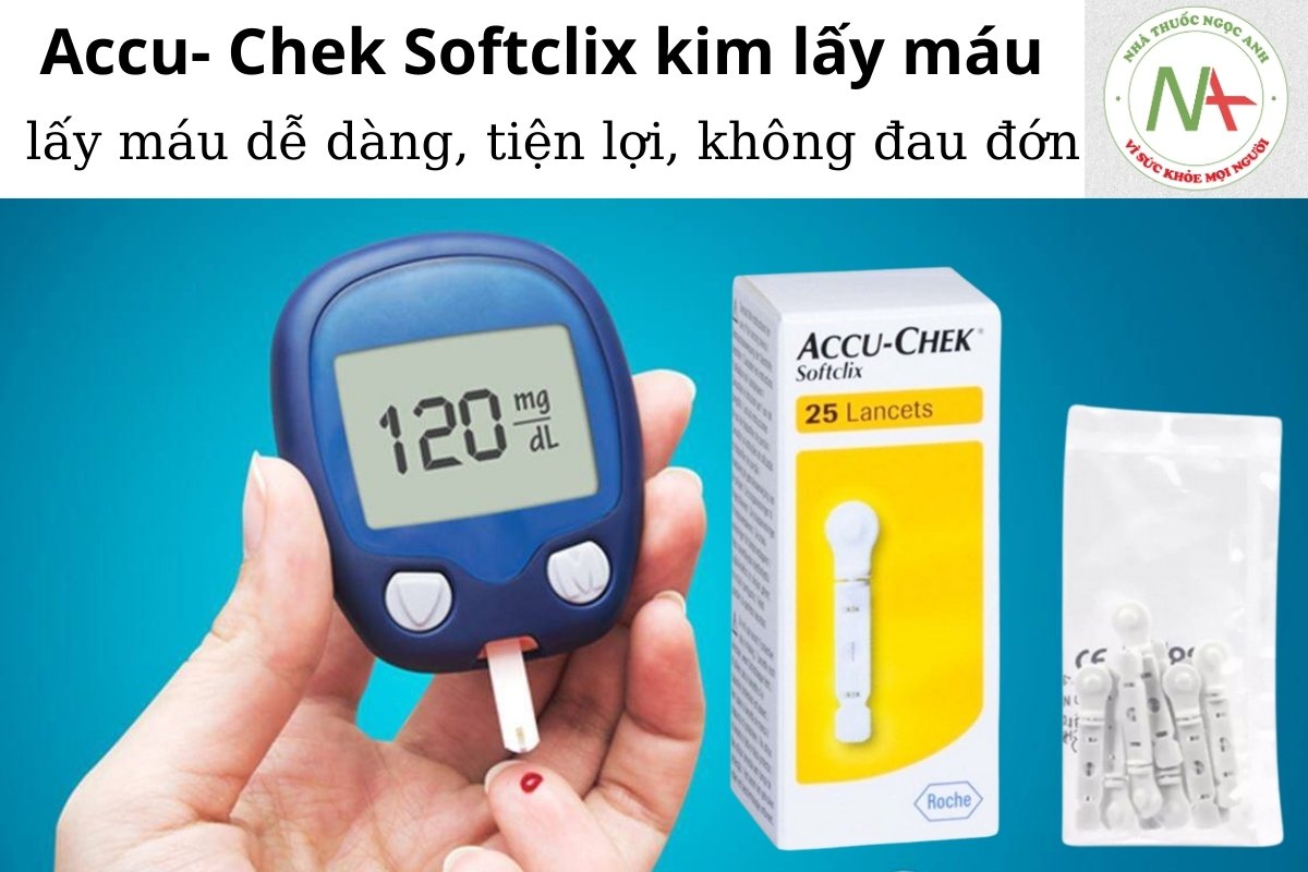 Kim lấy máu Accu-Chek Softclix sử dụng dễ dàng