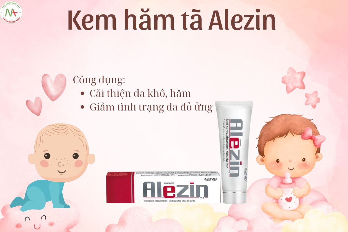 Tác dụng của kem hăm tã Alezin