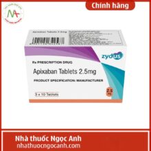 Apixaban Tablets 2.5mg Zydus