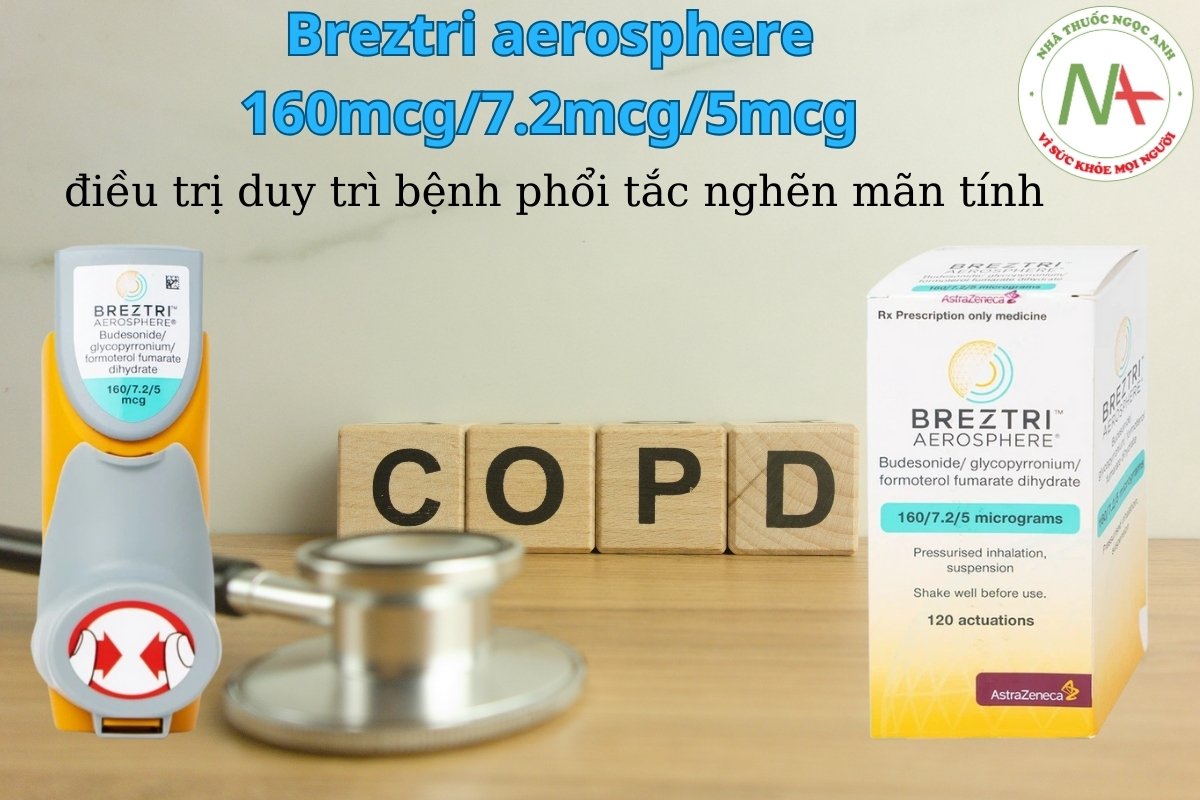 Breztri aerosphere điều trị duy trì cho bệnh nhân COPD