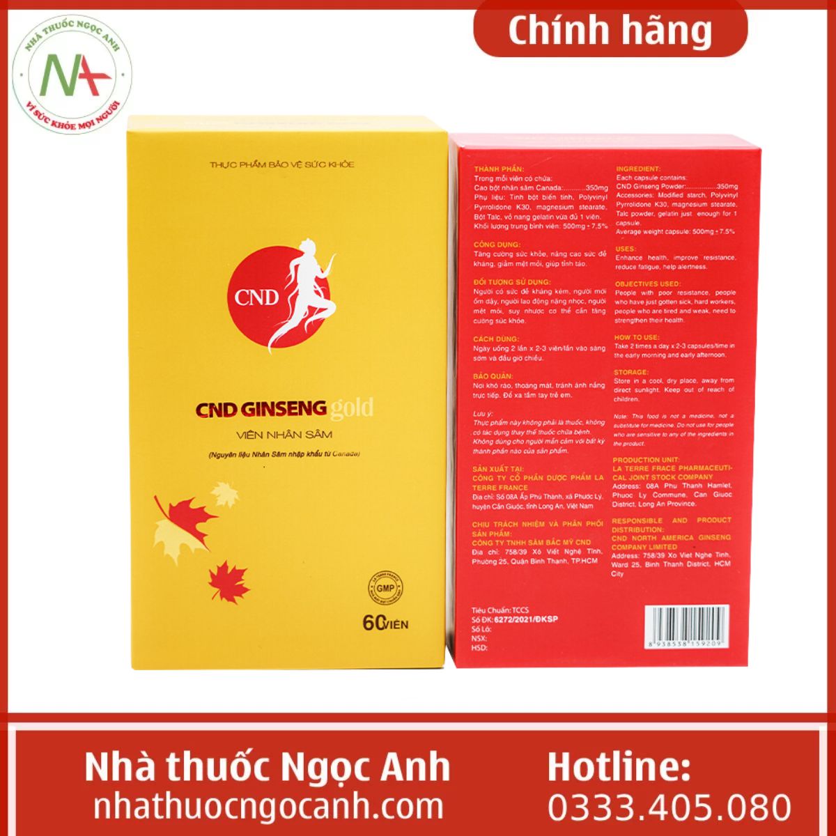 CND Ginseng Gold Viên Nhân Sâm