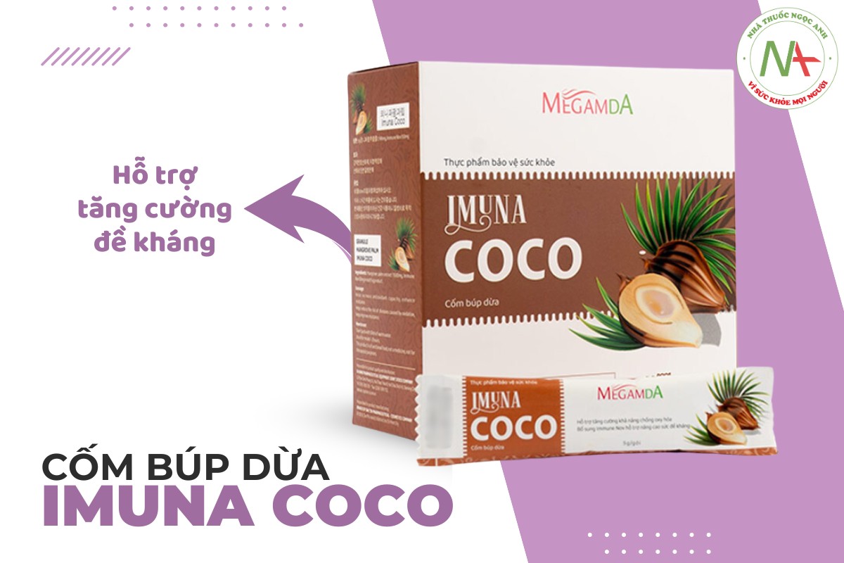 Cốm búp dừa Imuna Coco hỗ trợ tăng cường đề kháng