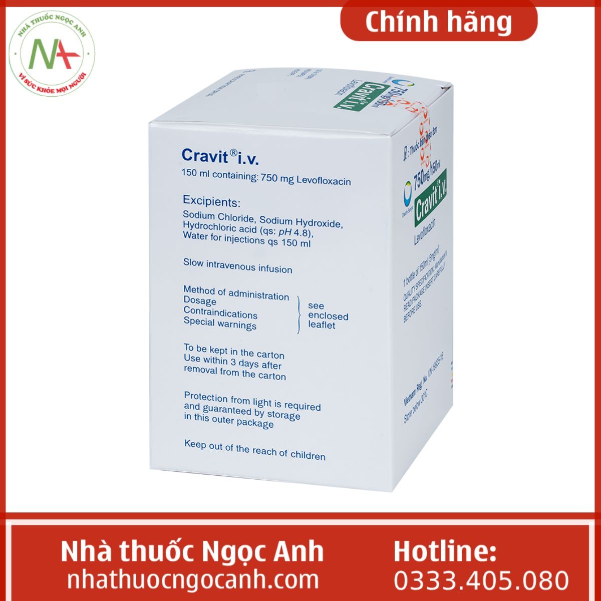 Cravit I.V 750mg/150ml