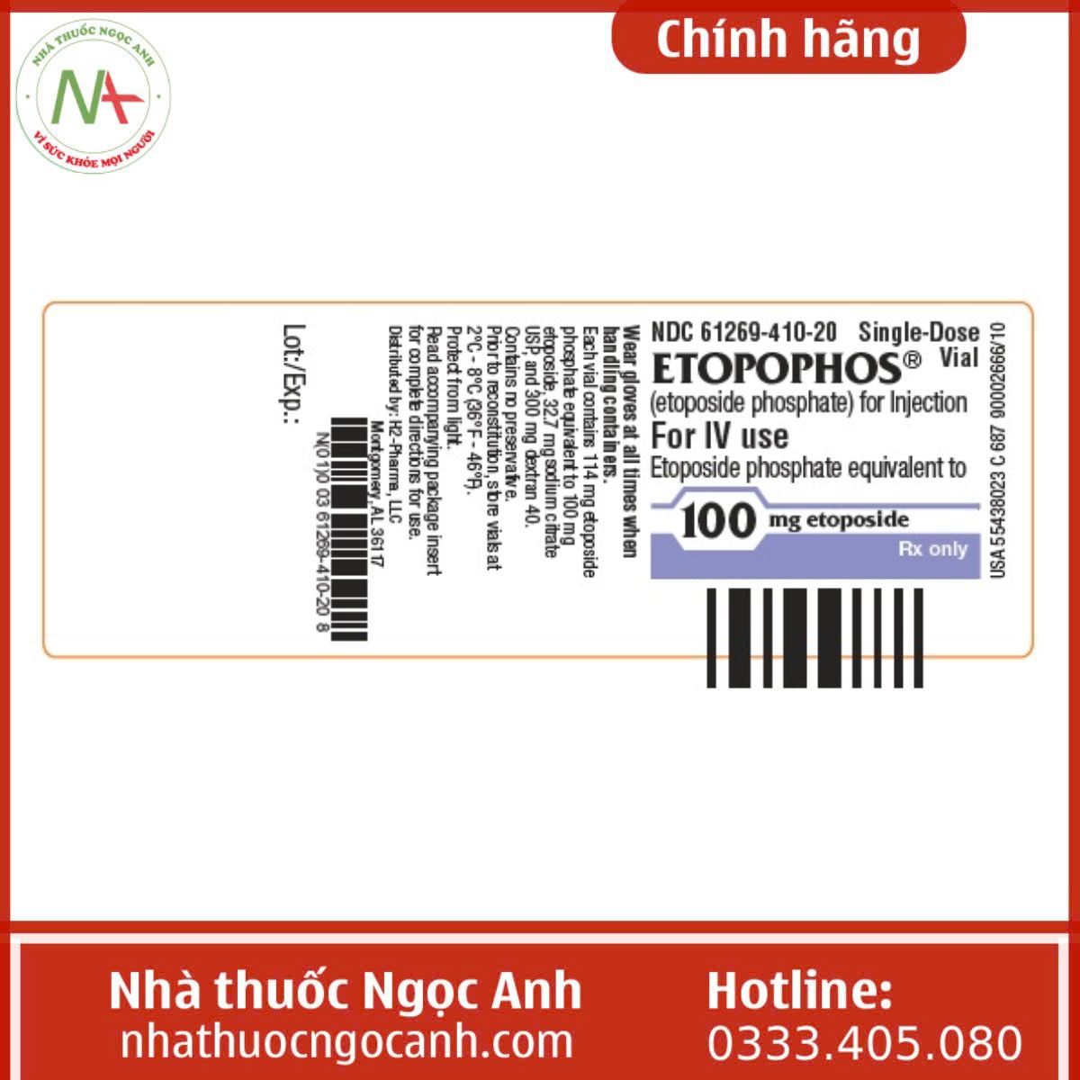 Thuốc Etopophos 100mg/5ml