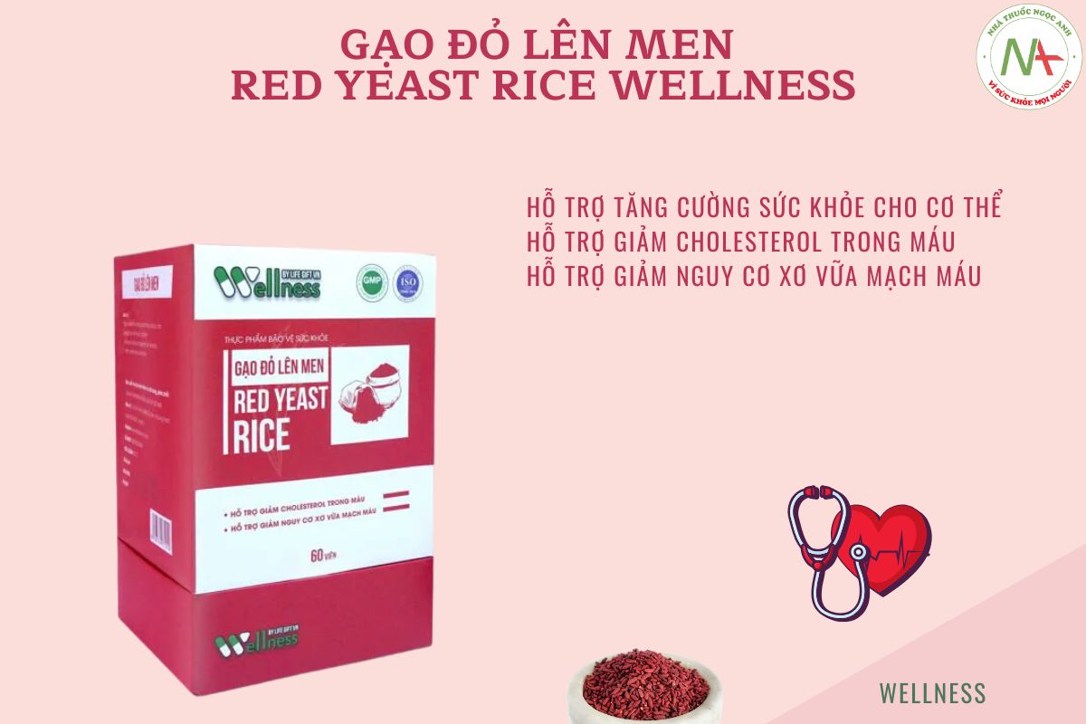 Gạo Đỏ Lên Men Red Yeast Rice Wellness Wellness