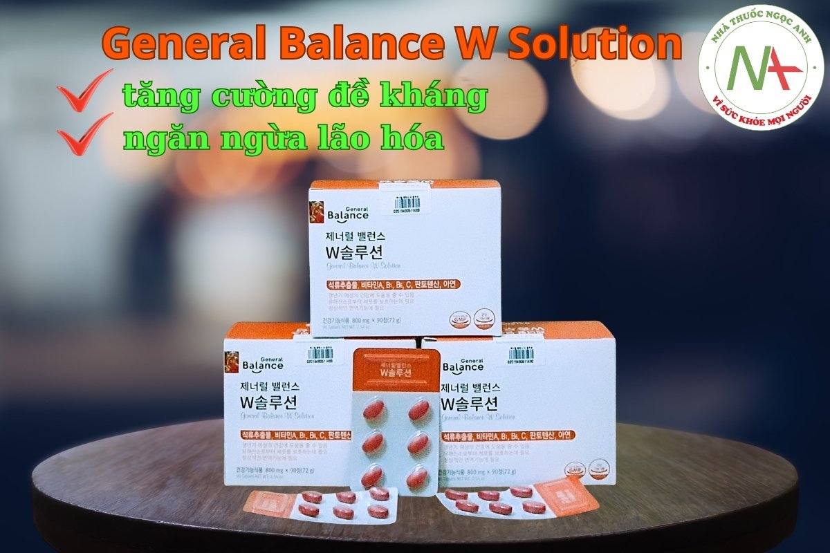 General Balance W Solution ngăn ngừa quá trình lão hóa và nâng cao đề kháng