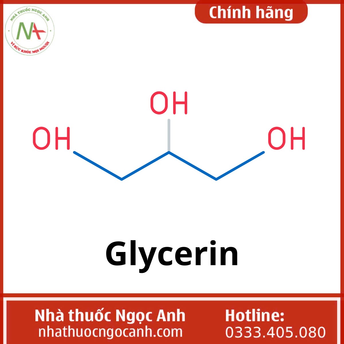 Cấu trúc phân tử Glycerin