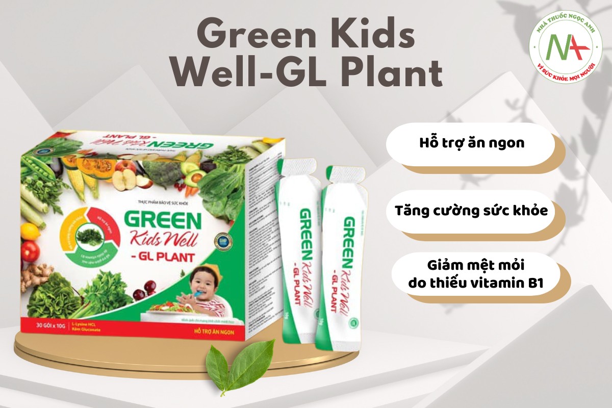 Green Kids Well-GL Plant hỗ trợ ăn ngon, cải thiện sức khỏe