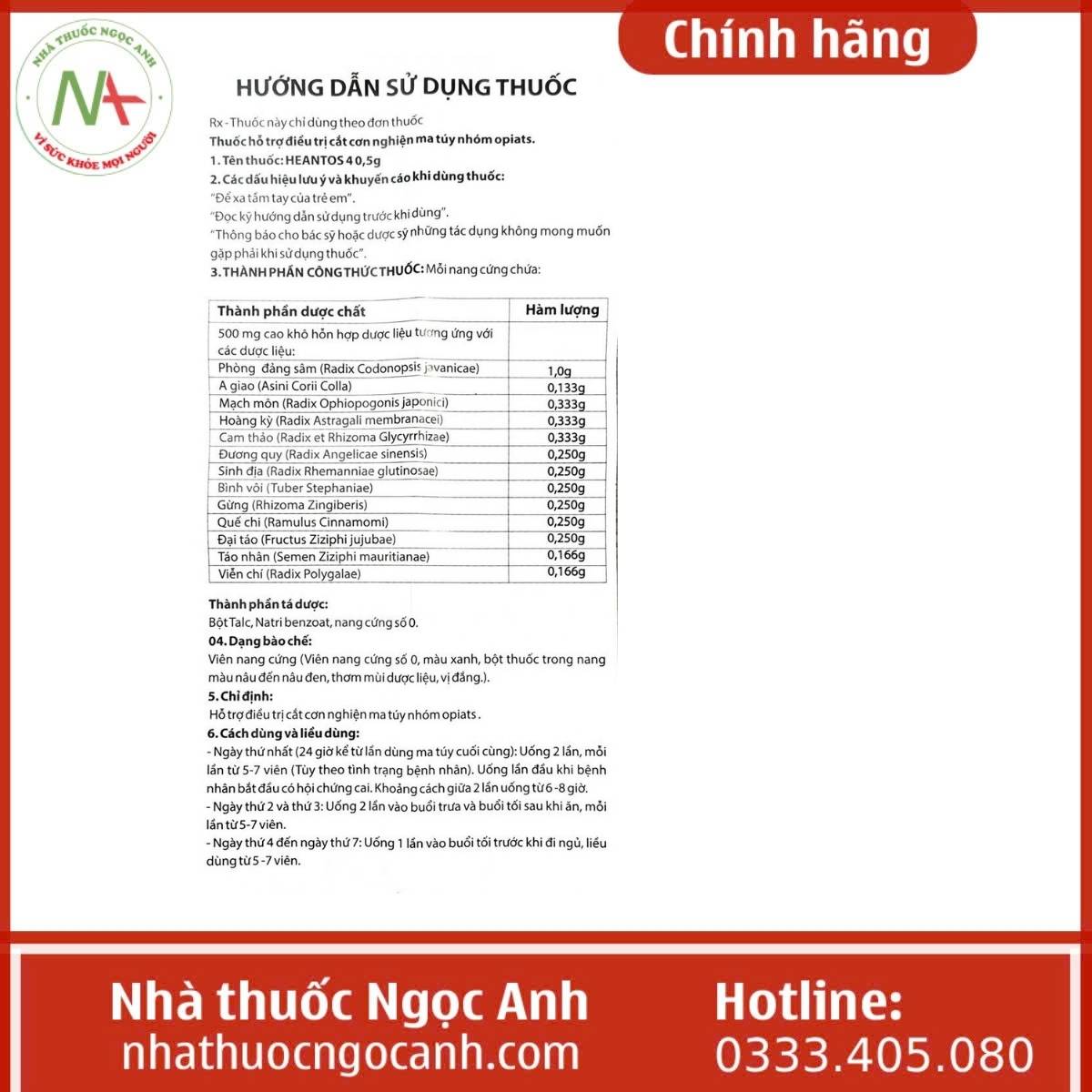 Hướng dẫn sử dụng Heantos 4