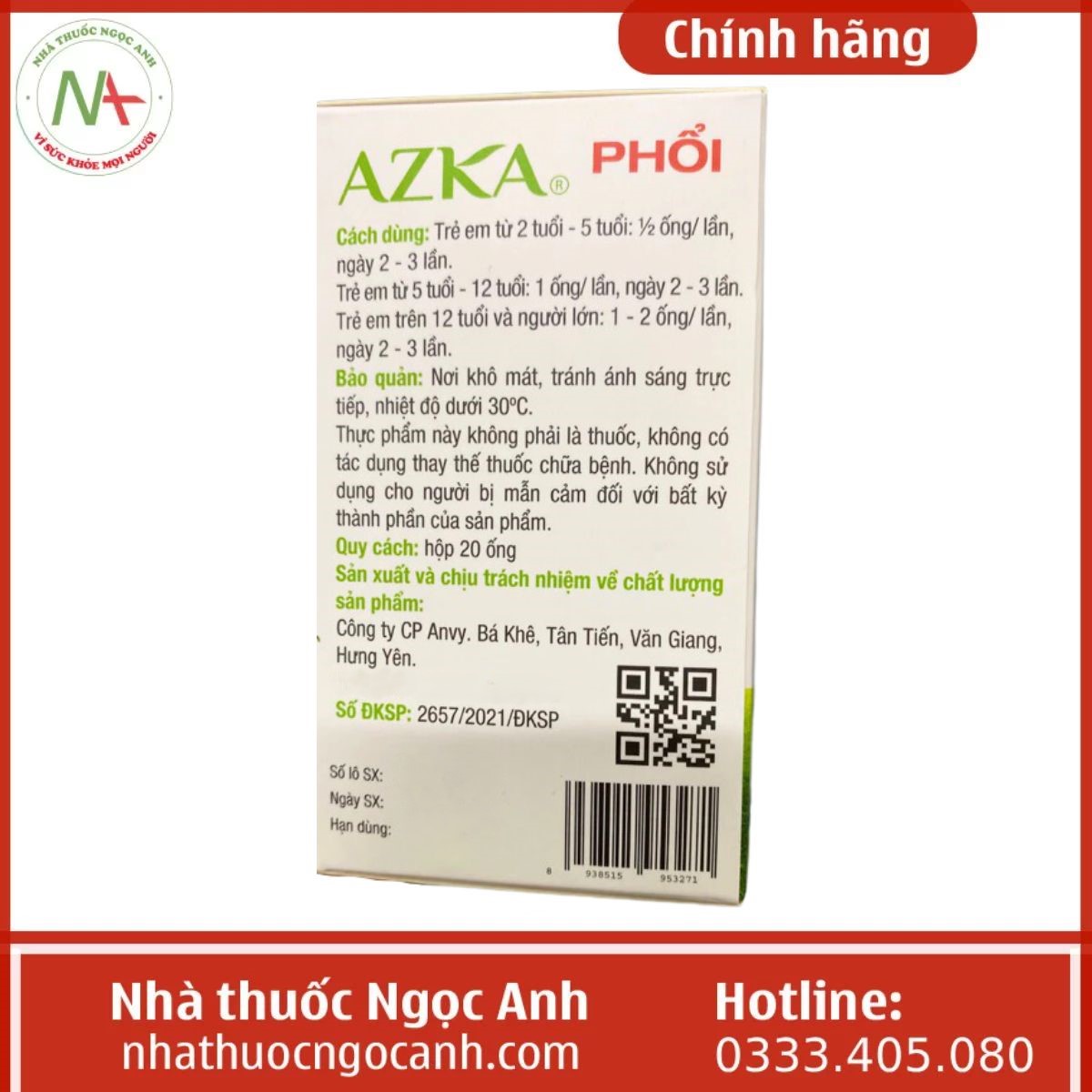 Hỗn dịch Azka Phổi