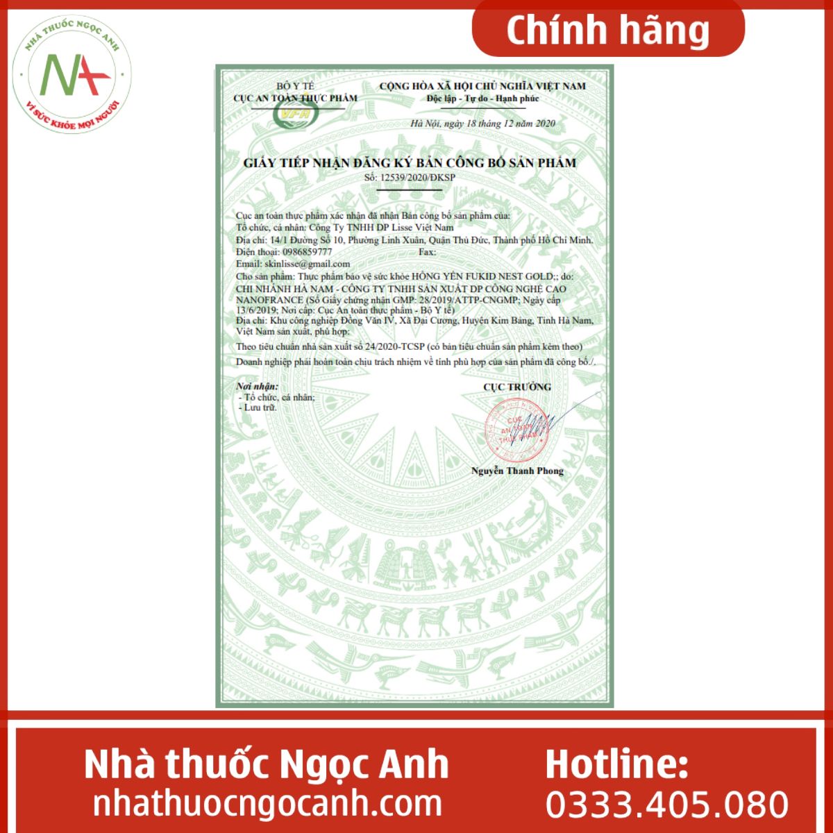 Hồng Yến FUKID Nest Gold