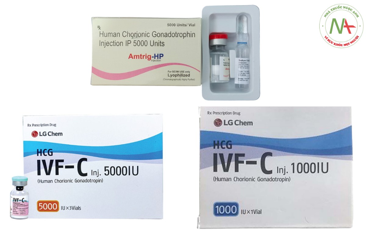 Sản phẩm có chứa Human Chorionic Gonadotropin (HCG)