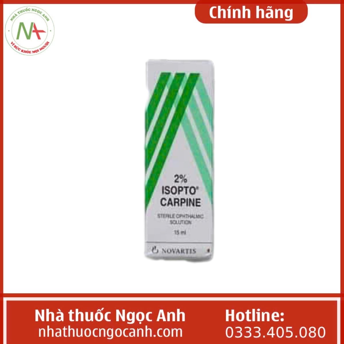 Thuốc nhỏ mắt 2% Isopto Carpine