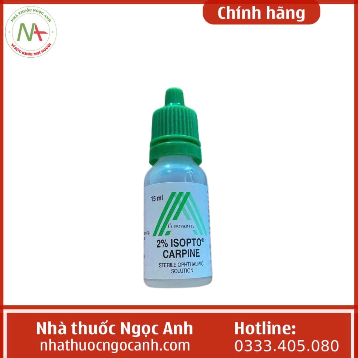 Thuốc nhỏ mắt 2% Isopto Carpine