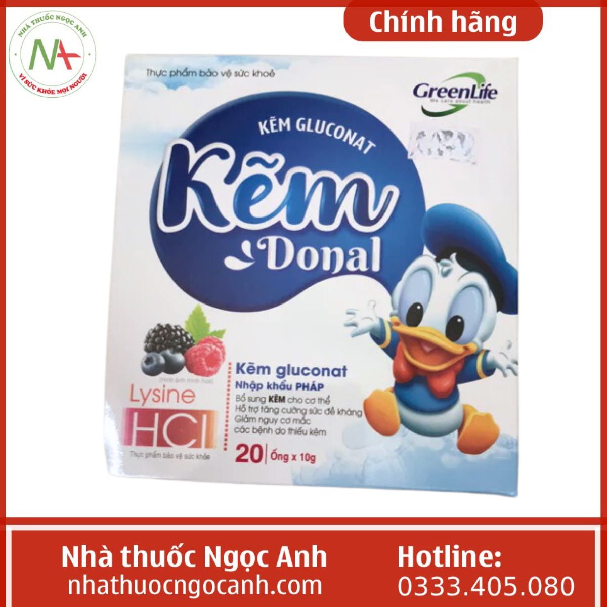 Kẽm Donal Greenlife