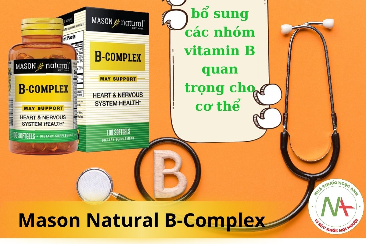 Mason Natural B-Complex bổ sung các vitamin nhóm B