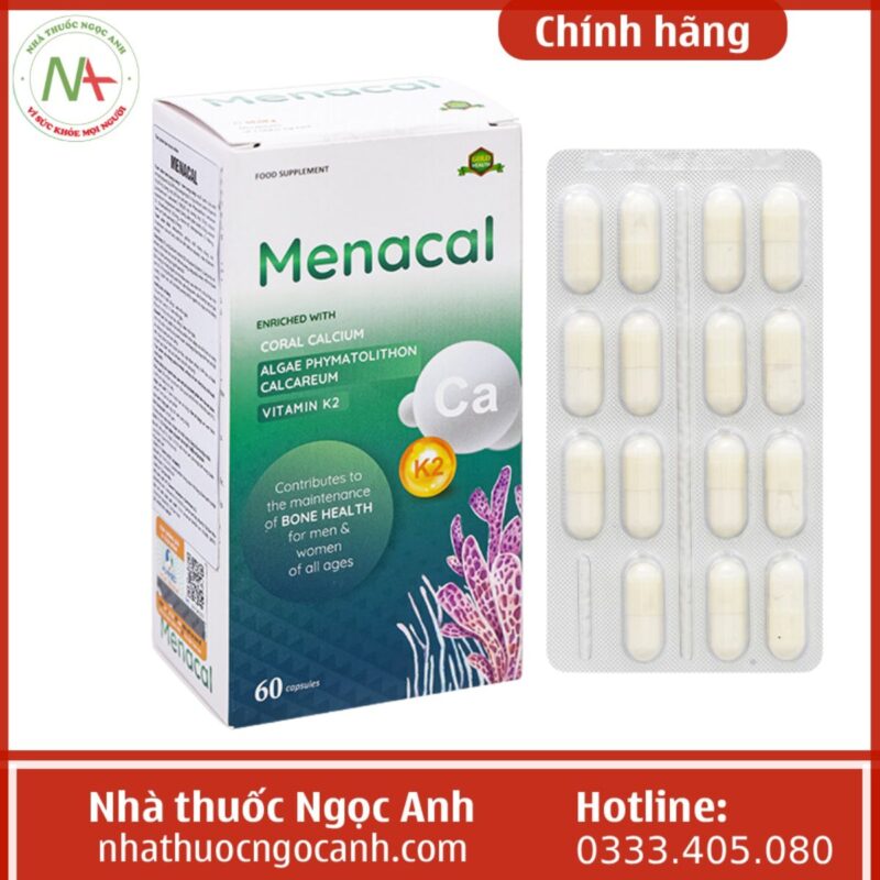 Menecocial Menacal là sản phẩm gì, tác dụng, mua ở đâu, giá bao nhiêu?