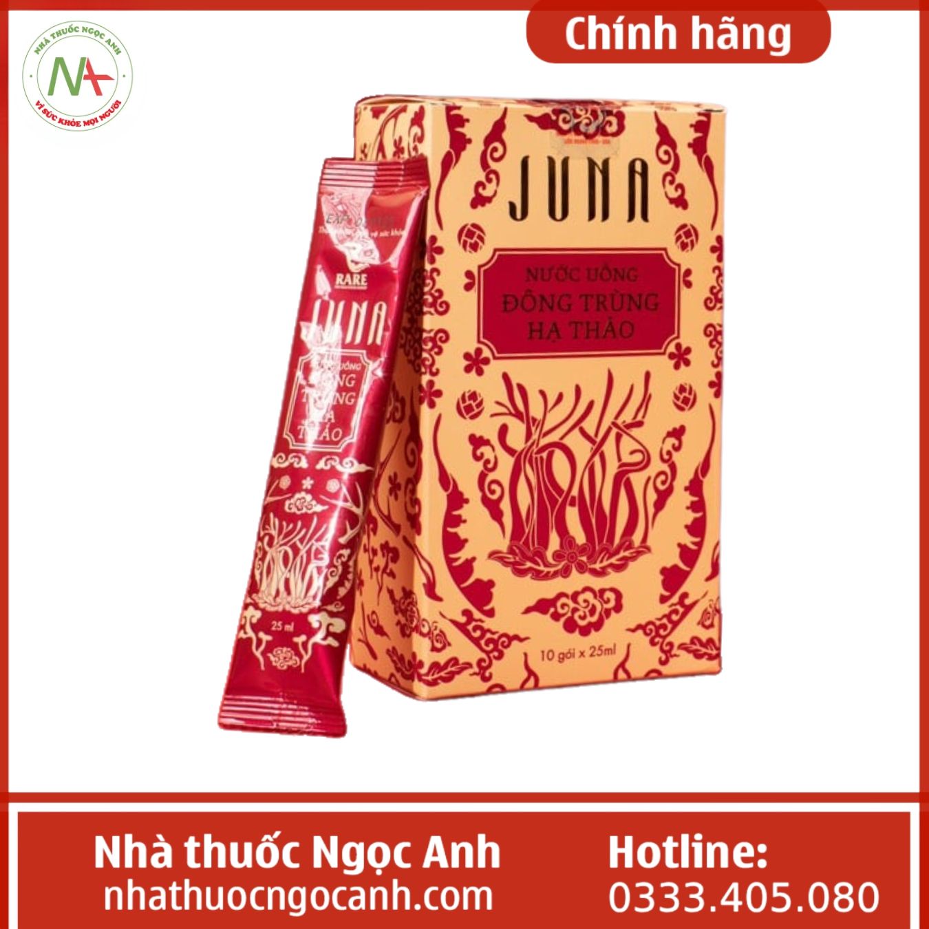 Nước uống đông trùng hạ thảo Juna