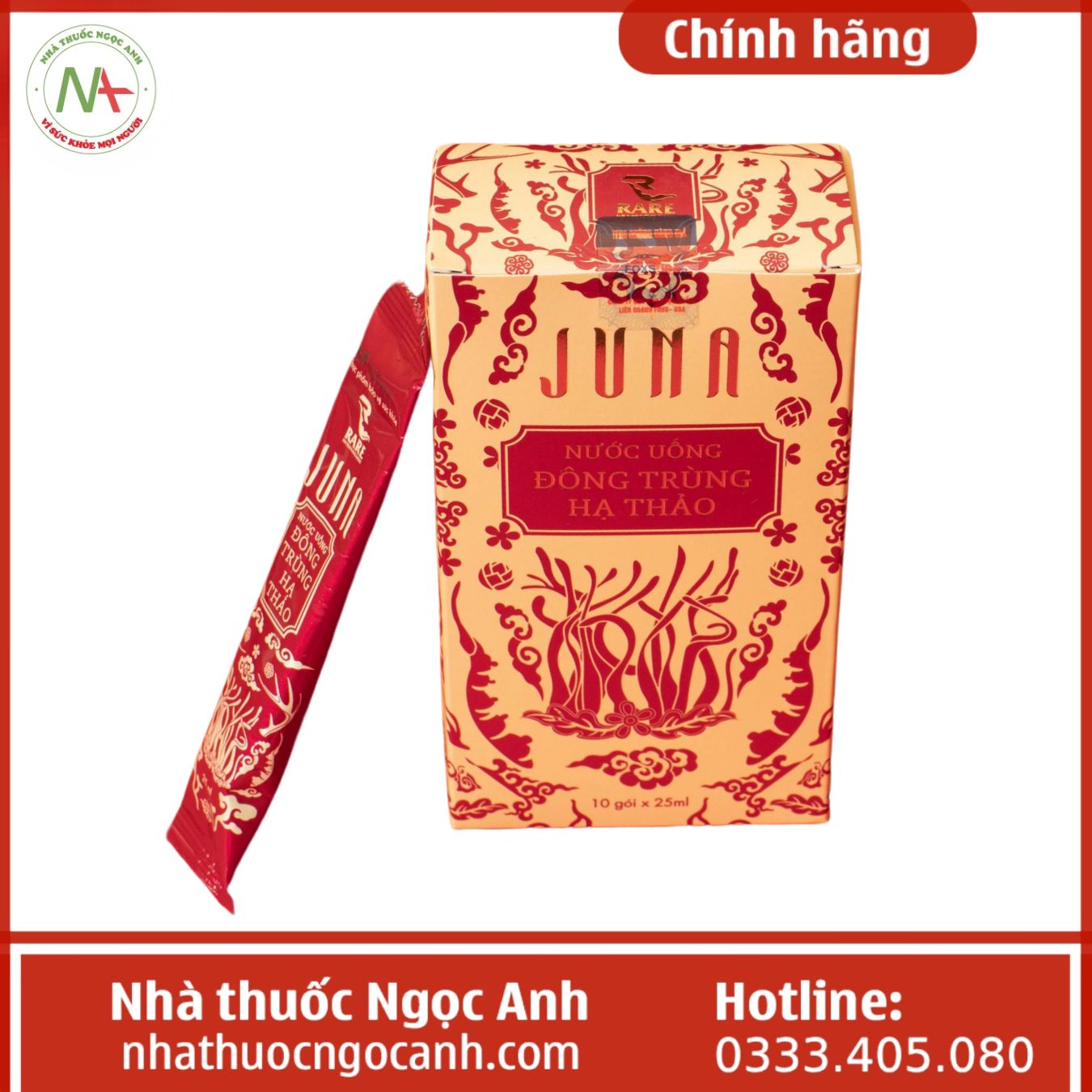 Nước uống đông trùng hạ thảo Juna