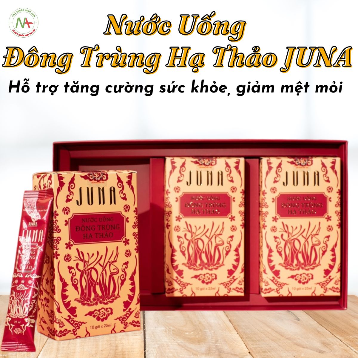 Nước uống đông trùng hạ thảo Juna