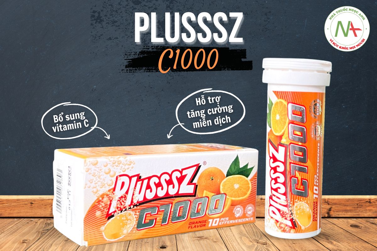 PlusssZ C1000 hỗ trợ bổ sung vitamin C, tăng cường đề kháng