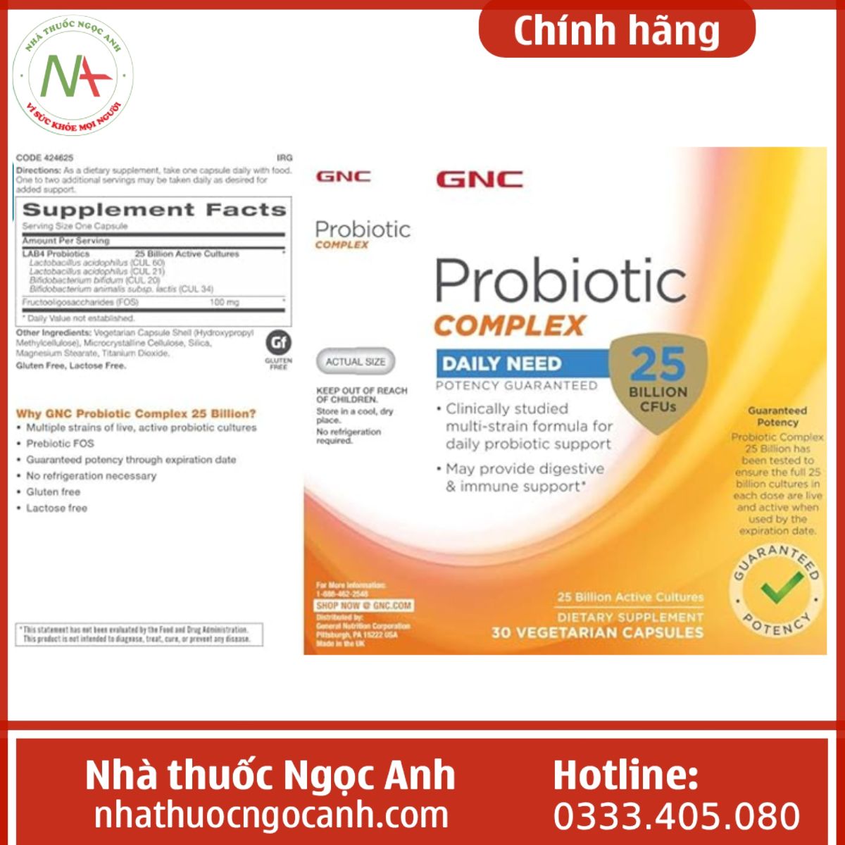 Probiotic Complex 25 Billion CFUS