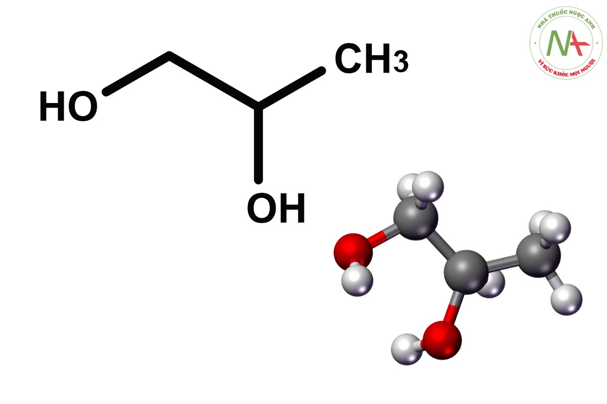 Cấu trúc hóa học của Propylene Glycol