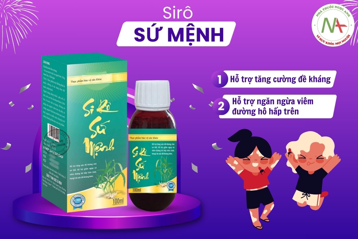 Sirô Sứ Mệnh hỗ trợ tăng cường miễn dịch