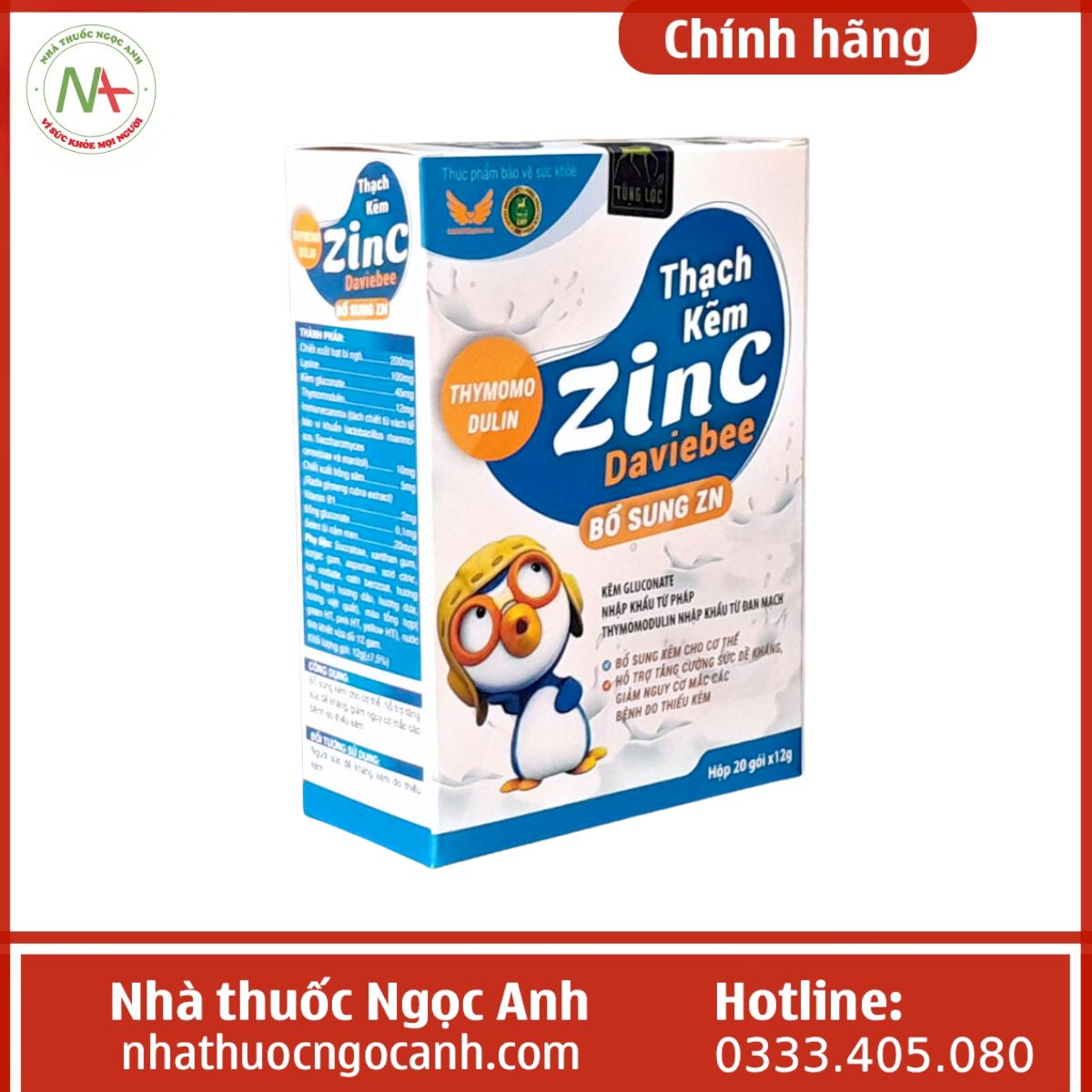 Thạch Kẽm ZinC Daviebee