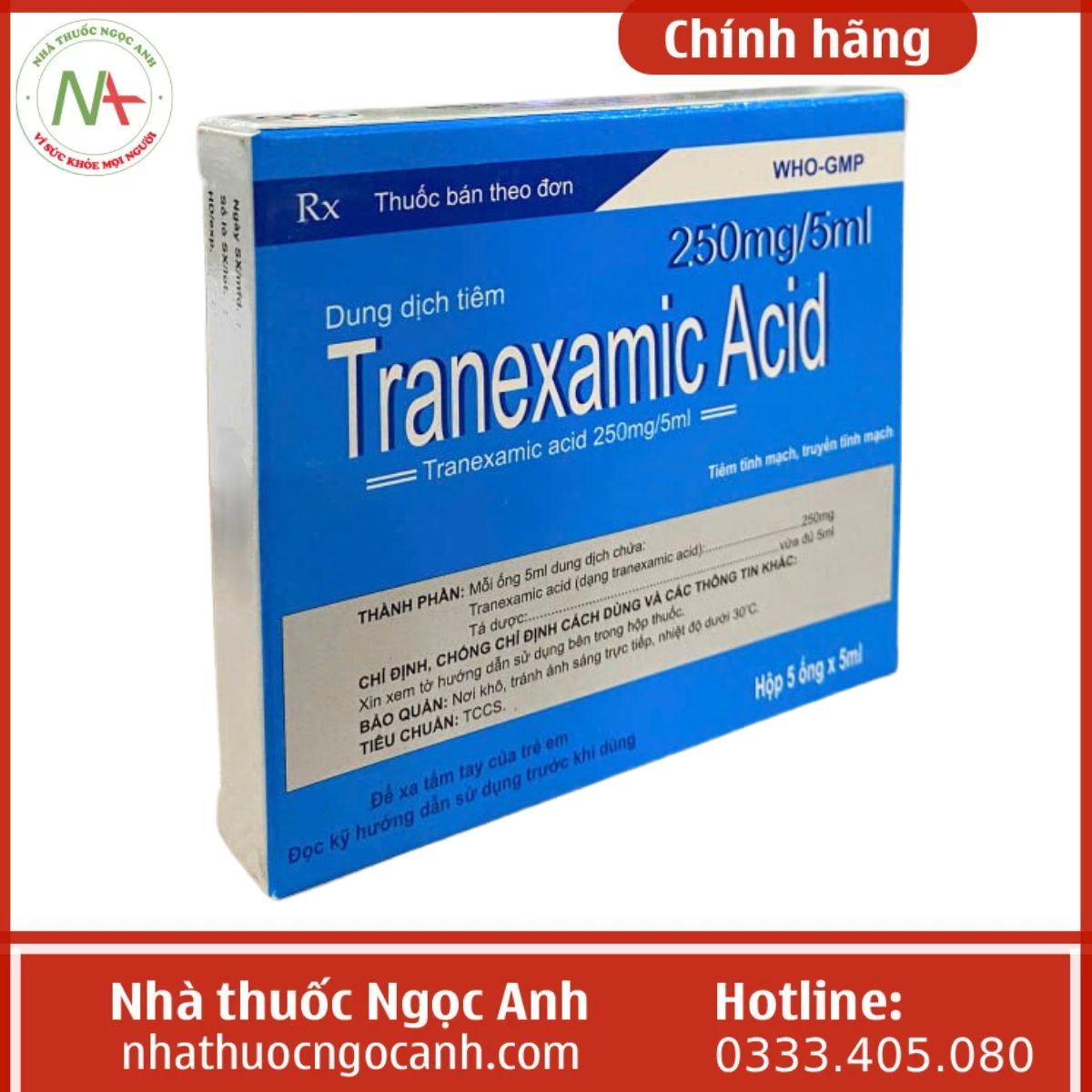 Tranexamic Acid 250mg/5ml MD Pharco