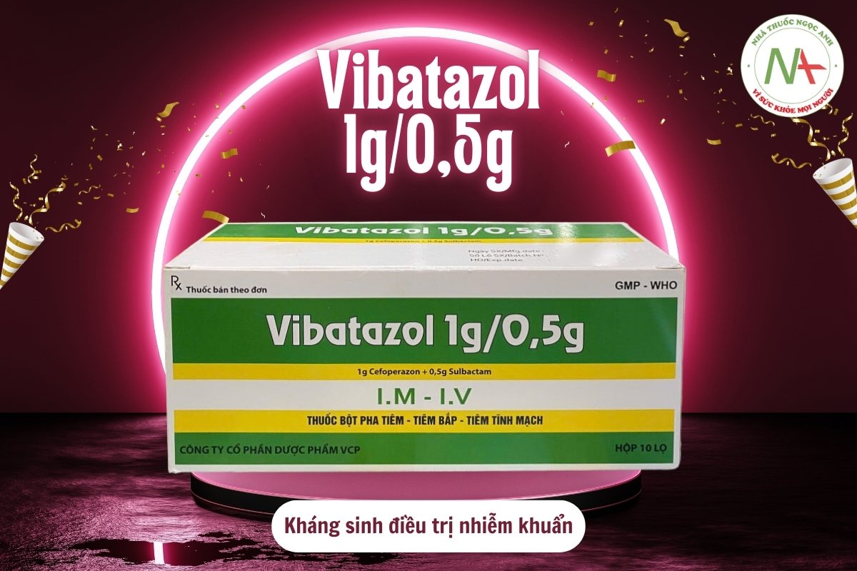 Thuốc Vibatazol 1g/0,5g điều trị bệnh do nhiễm khuẩn