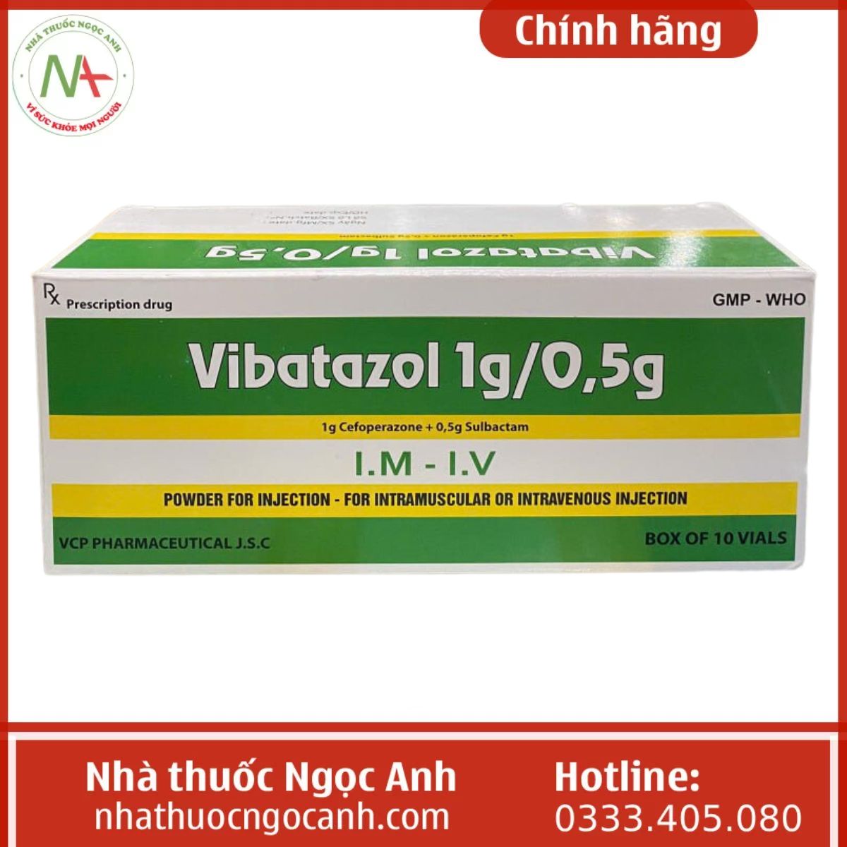 Vibatazol 1g/0,5g