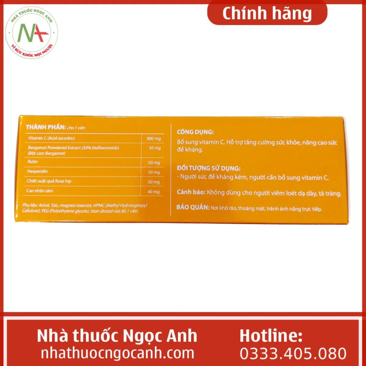 Viên Tăng Lực Nhân Sâm-C ZBull C800