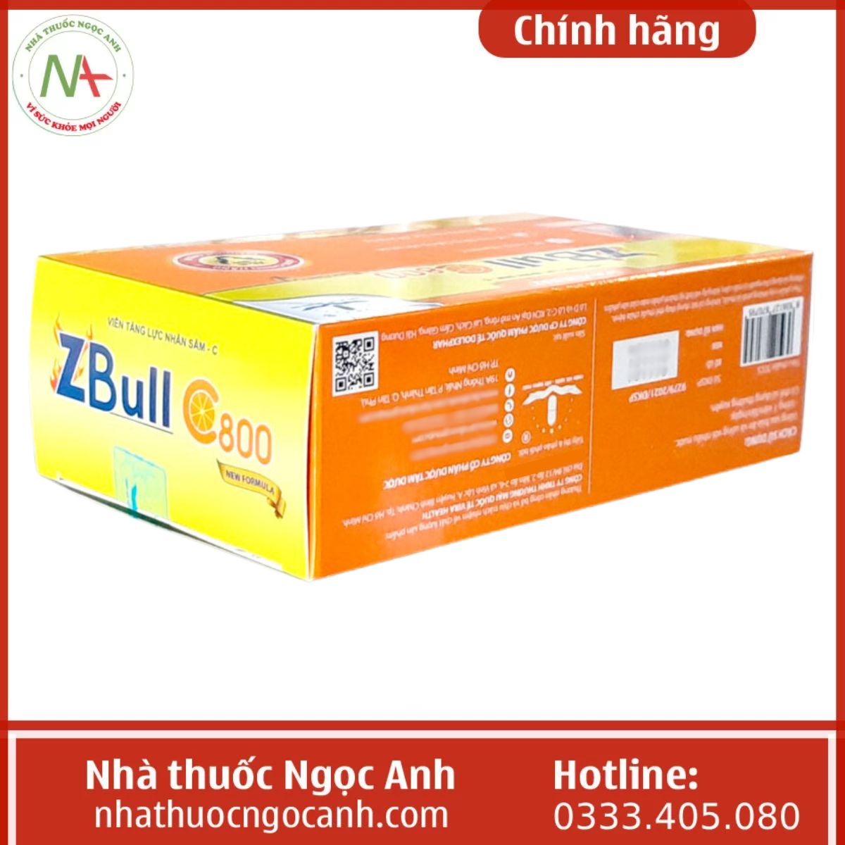 Viên Tăng Lực Nhân Sâm-C ZBull C800