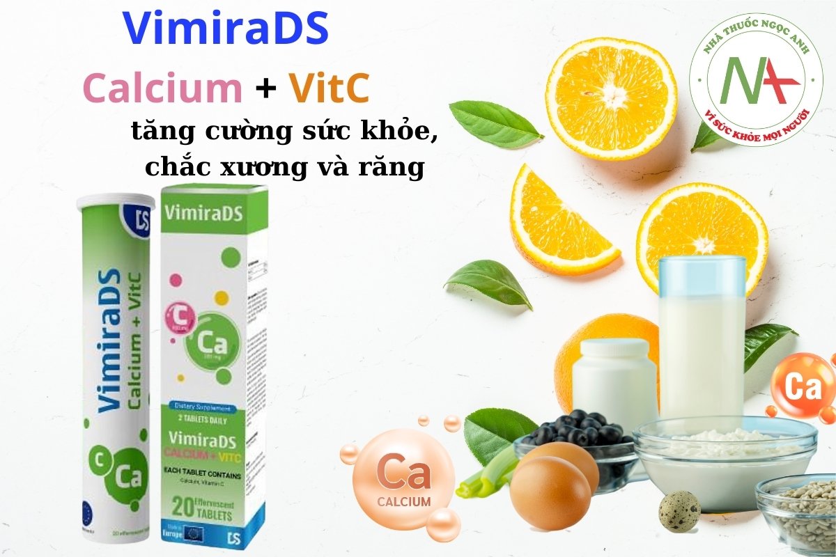 VimiraDS Calcium + VitC tăng cường sức khỏe