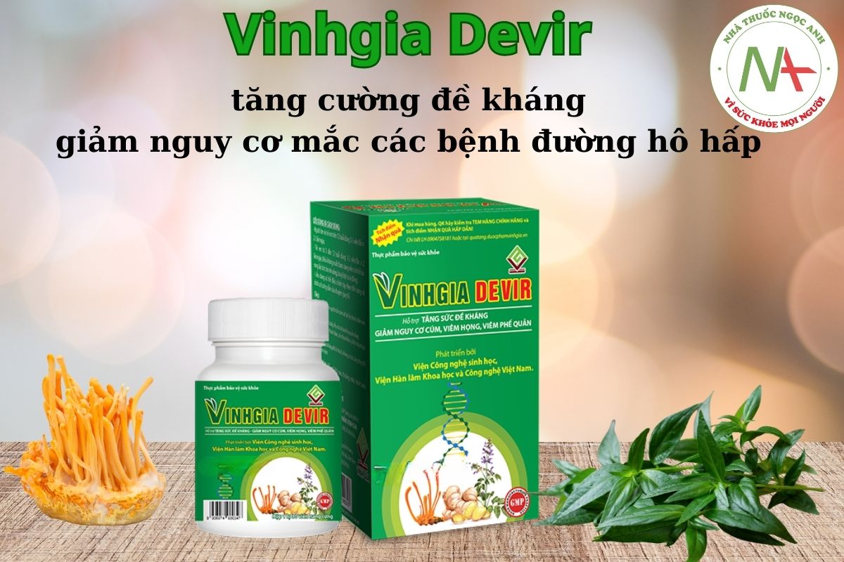 Vinhgia Devir giảm nguy cơ mắc các bệnh đường hô hấp