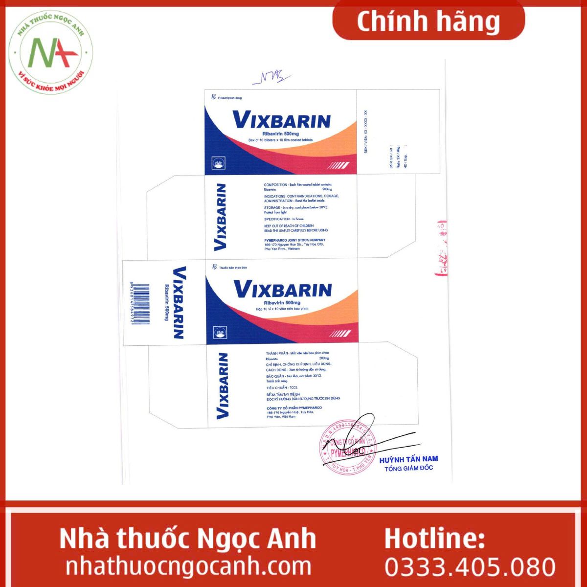 Thuốc Vixbarin 500