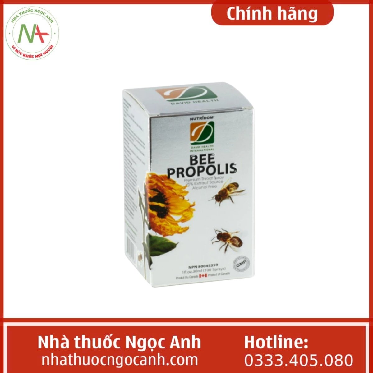 Xịt Keo ong Nutridom Premium Bee Propolis Spray