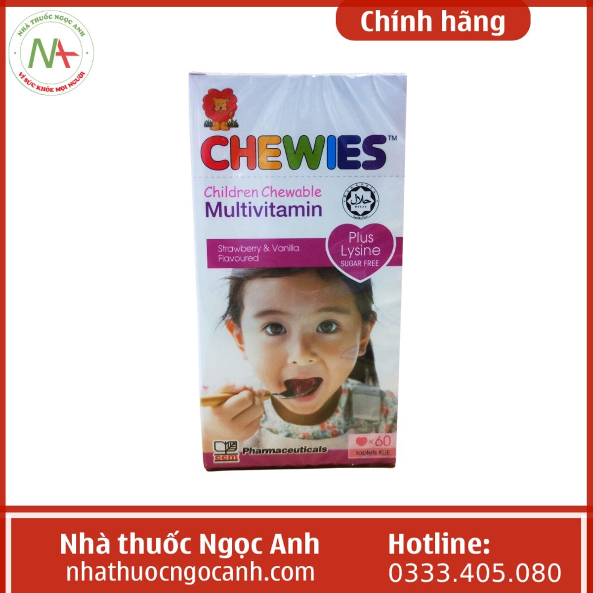 Chewies Multivitamin Plus Lysine