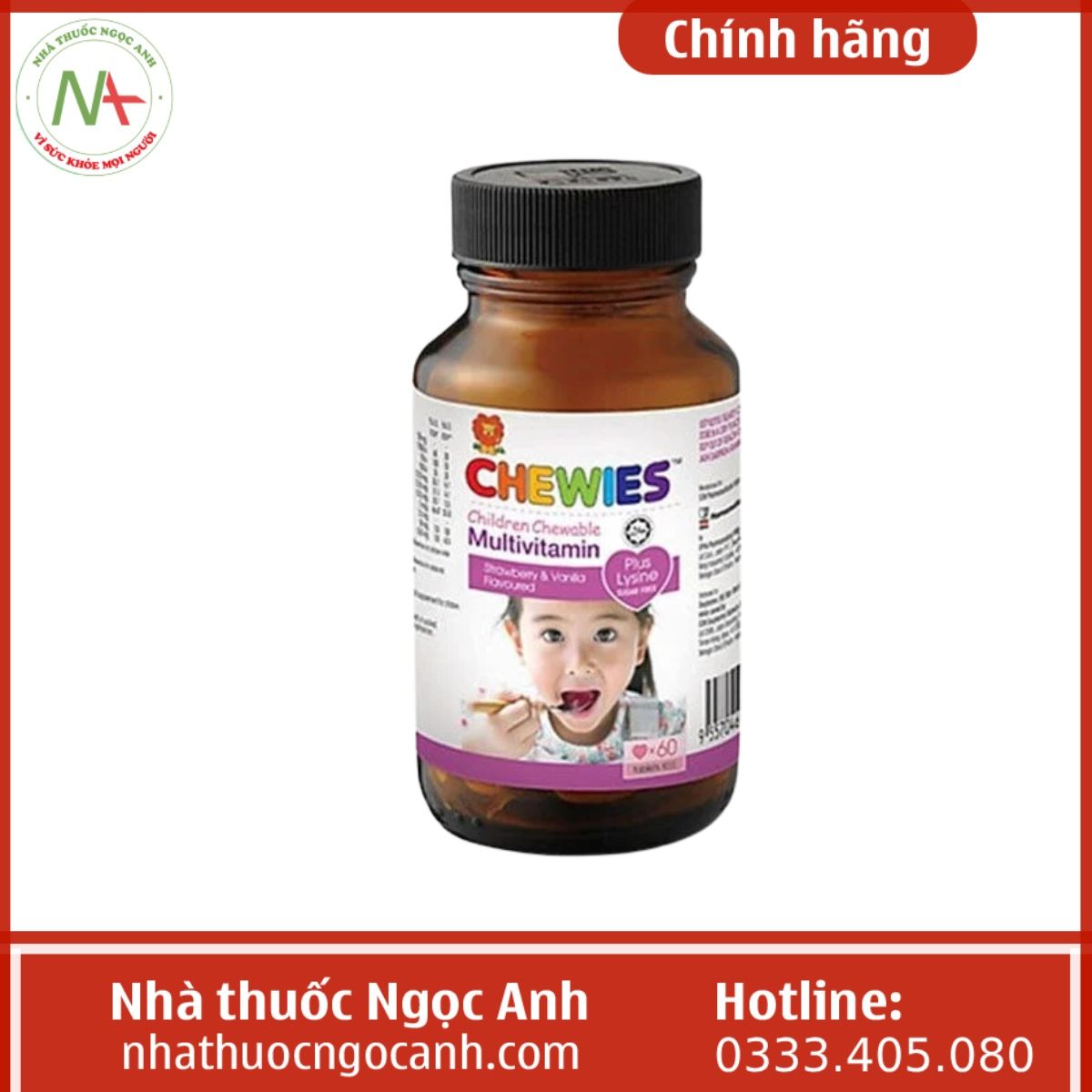 Chewies Multivitamin Plus Lysine