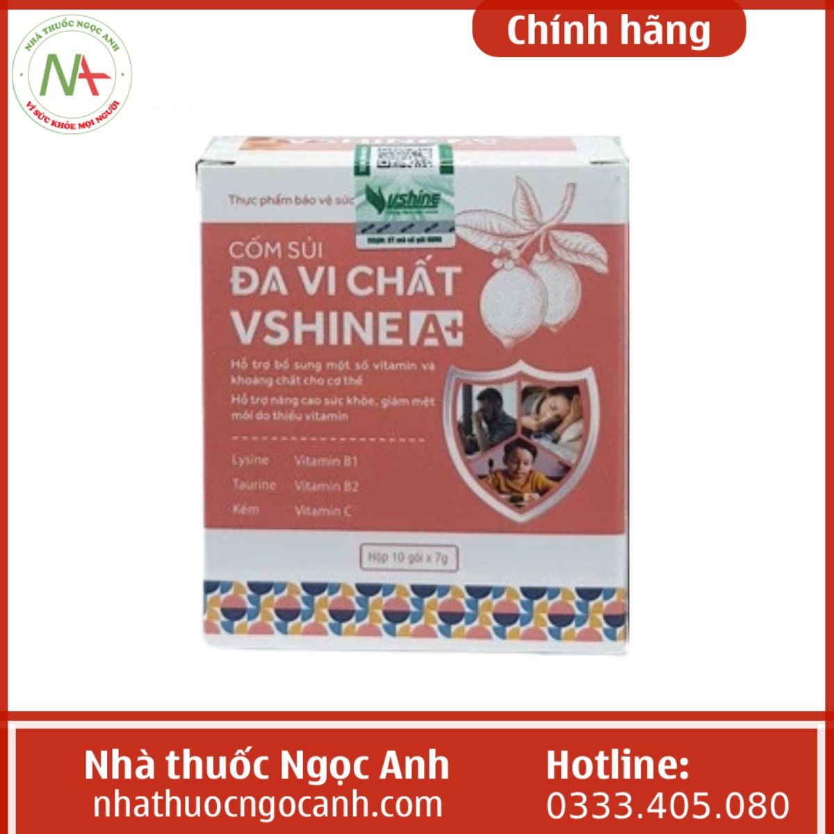 Cốm sủi đa vi chất Vshine A+