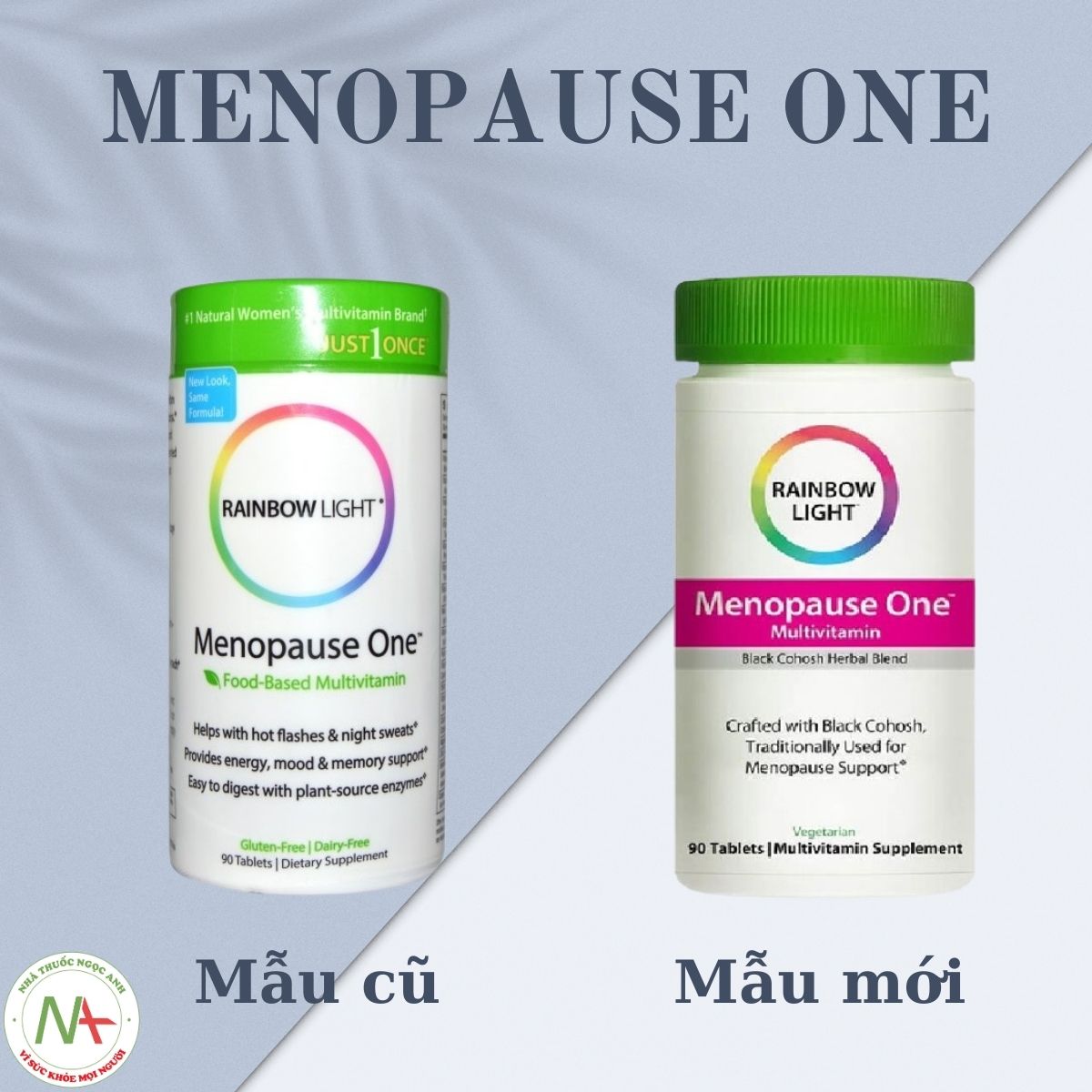 Bao bì mẫu cũ và mẫu mới Menopause One