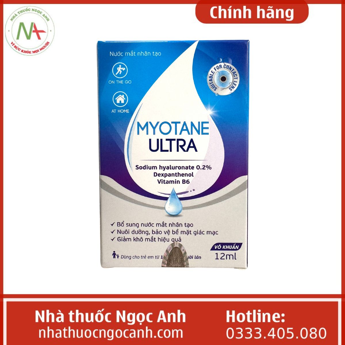 Nước mắt nhân tạo Myotane ultra