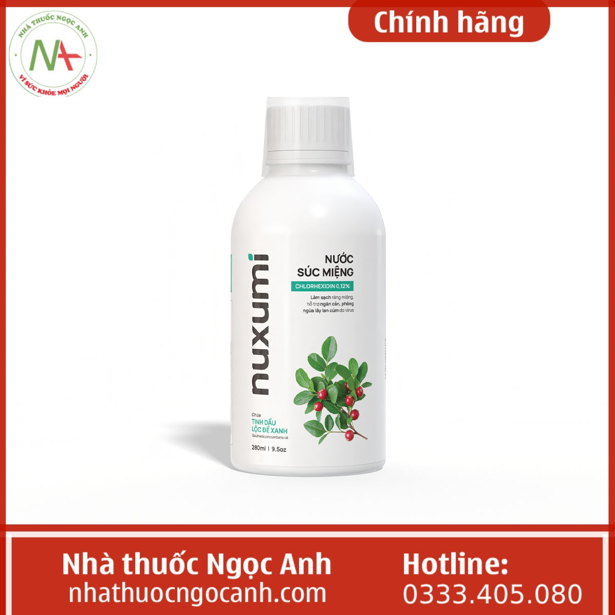 Nước xúc miệng Nuxumi 280ml