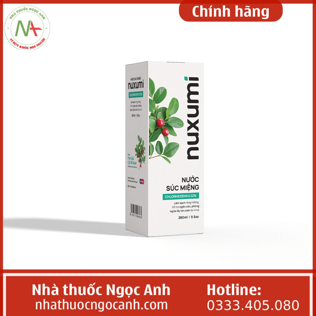 Nước xúc miệng Nuxumi 280ml