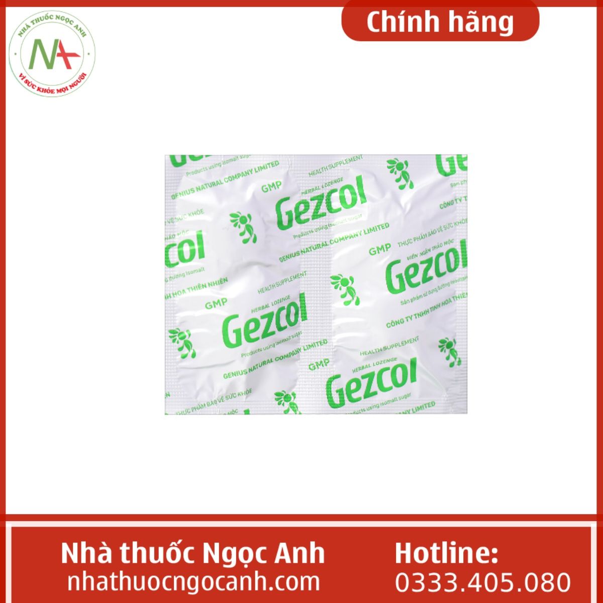 Viên ngậm thảo mộc Gezcol