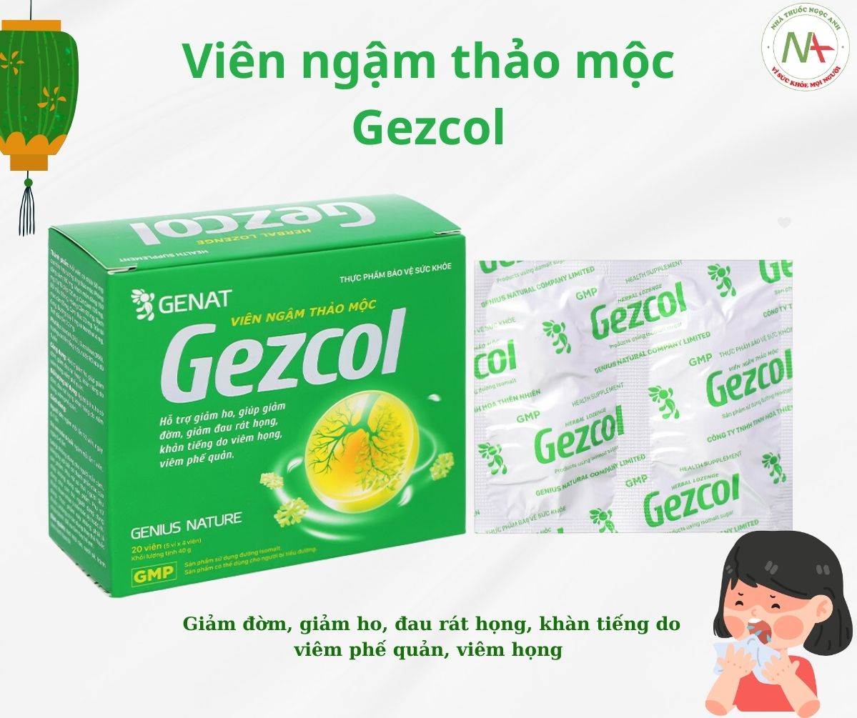 Viên ngậm thảo mộc Gezcol