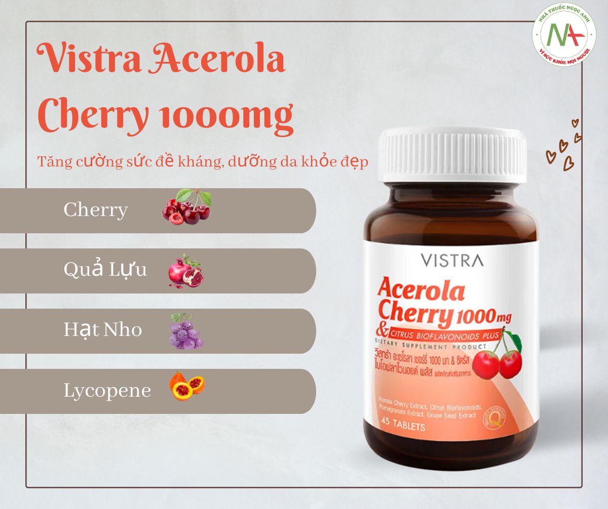 Vistra Acerola Cherry 1000mg