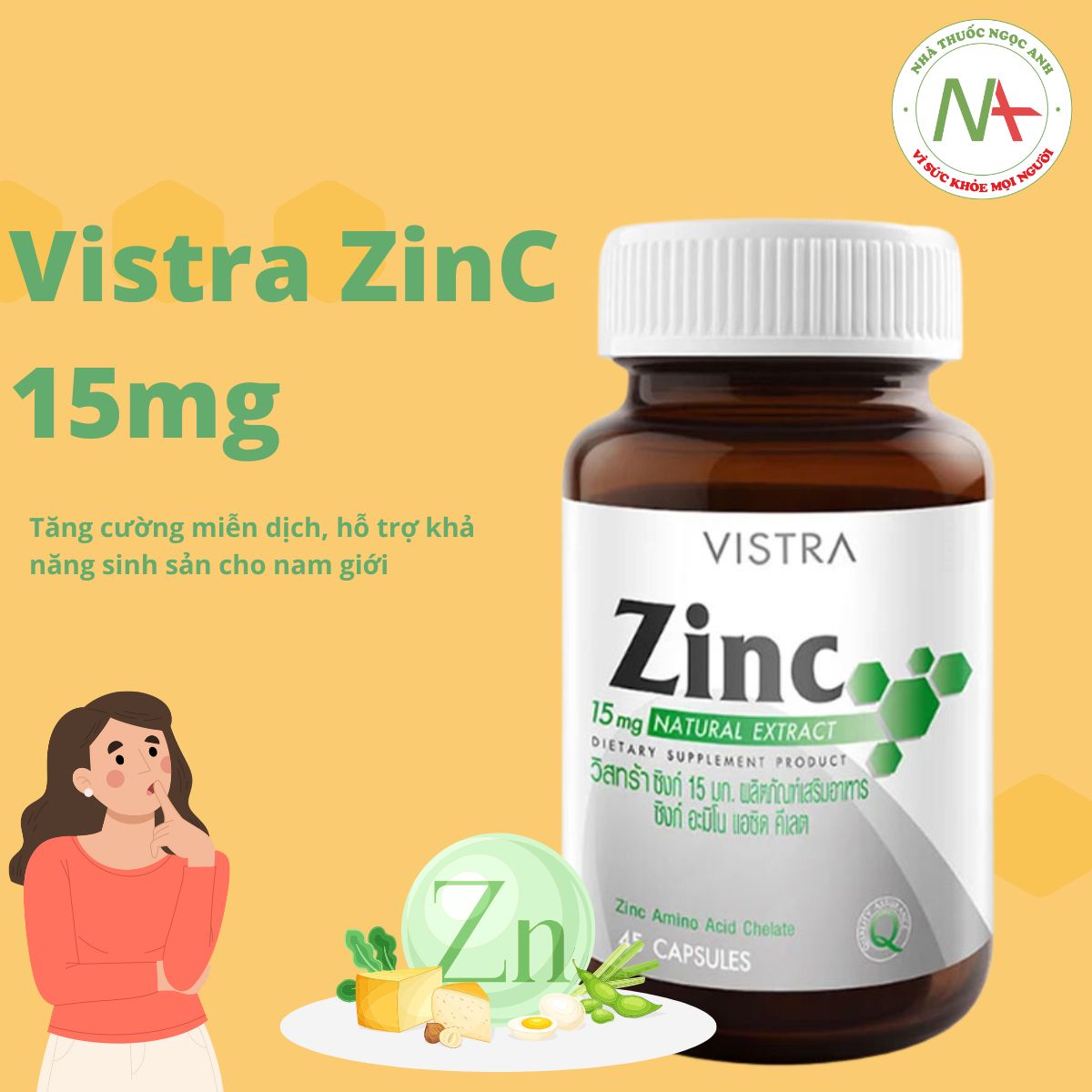 Vistra ZinC 15mg