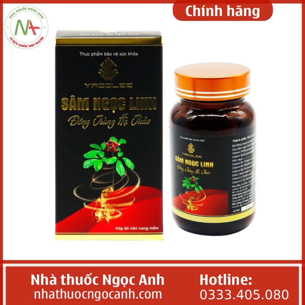 Yacolee Sâm Ngọc Linh Đông Trùng Hạ Thảo